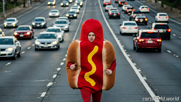 Hombre Llamado Weiner Se Desnuda Y Corre Por La Autopista Después De Un Accidente | Carscoops